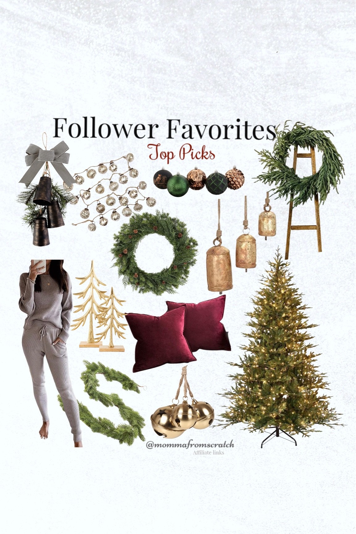 Holiday decor, Christmas decor, Christmas tree, Christmas garland, ornaments, green ornaments, loungewear, amazon Christmas, bells, wreath, Christmas bells, pillow covers, garland, Walmart Christmas 

#LTKhome #LTKHoliday #LTKunder50