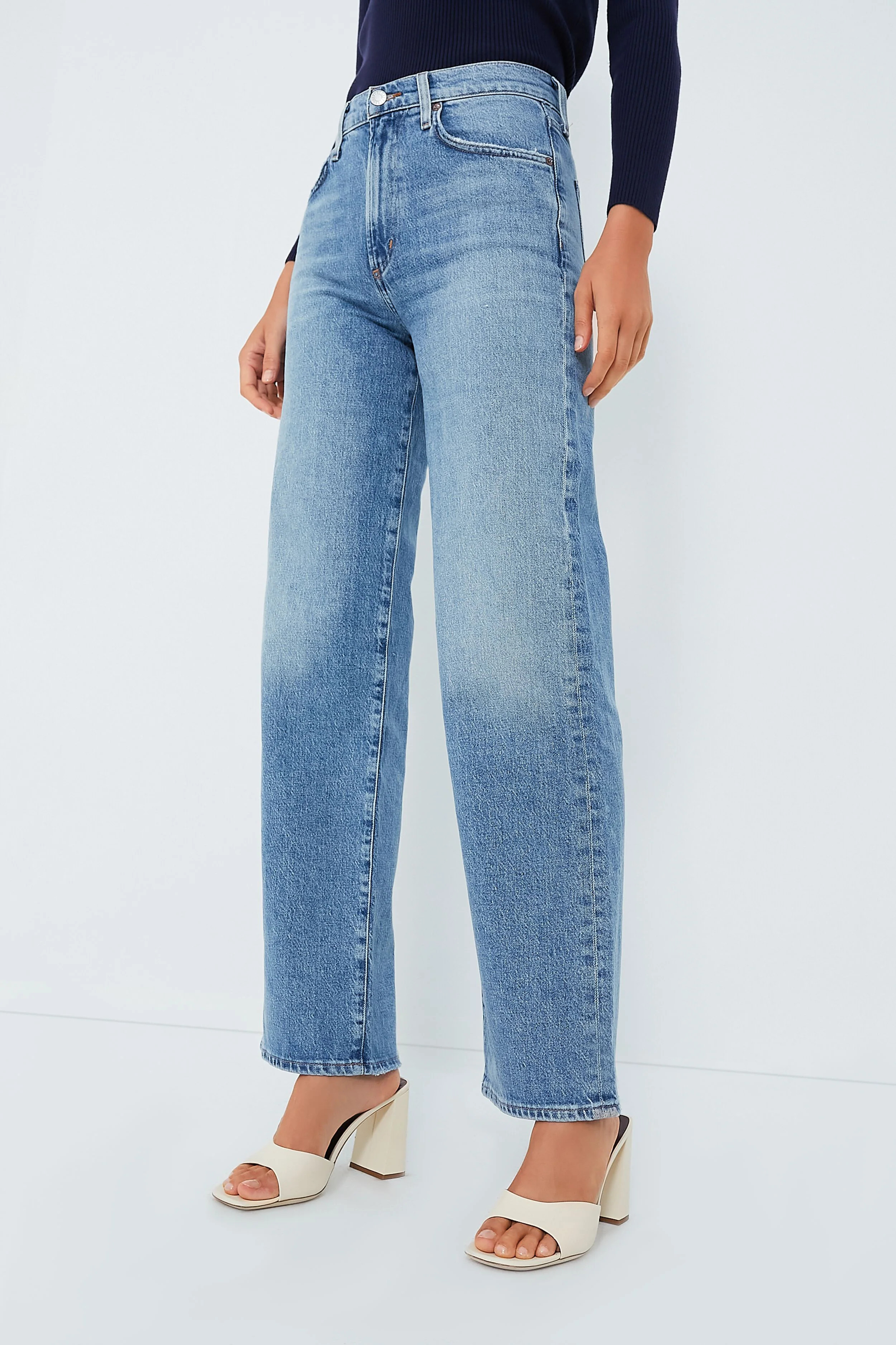 Flash Harper Mid Rise Wide Leg Straight | Tuckernuck (US)