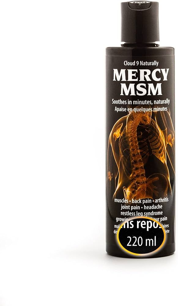 220 ML = 7.4 oz Mercy MSM, All Natural Cream - the magic of MSM and essential oils | Amazon (CA)
