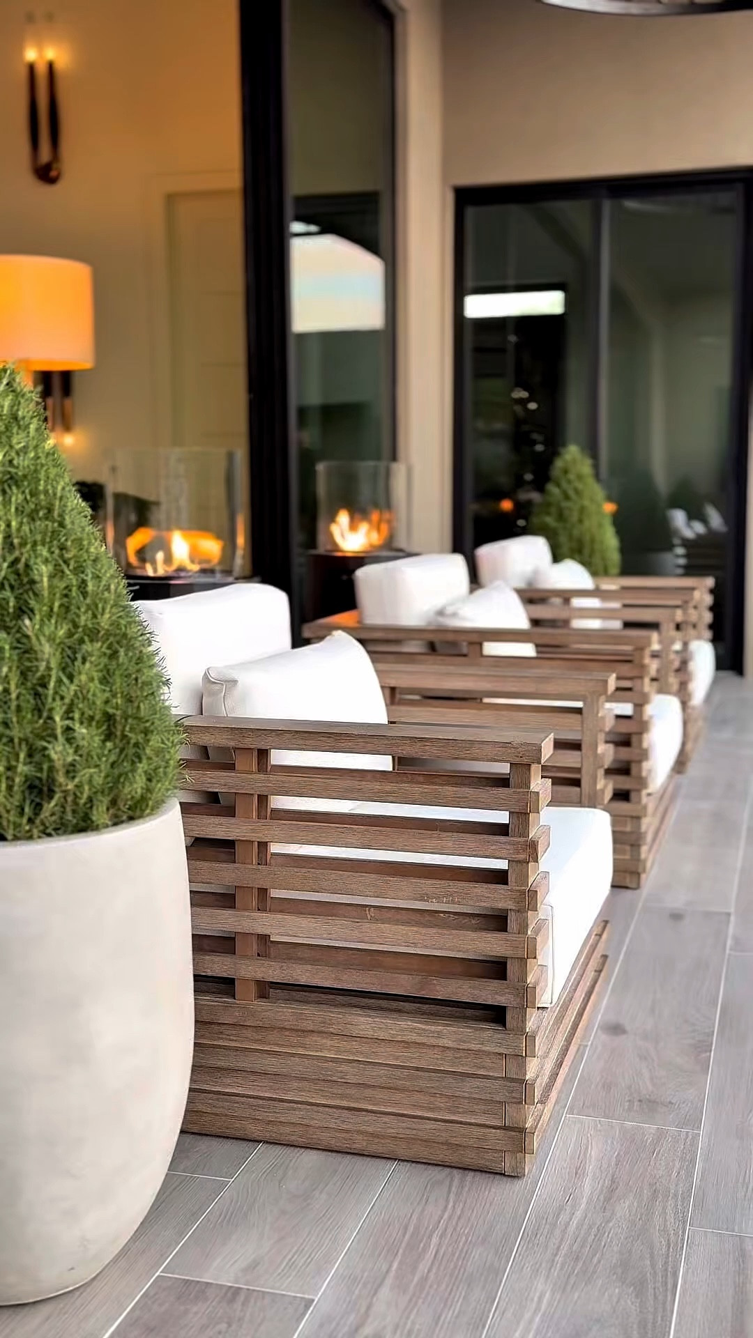 Outdoor spaces come to life with the right seating. These modern wooden patio chairs bring that sleek, elevated look while the textured ribbed design adds subtle detail. Paired around a cozy fire pit and greenery, it creates the perfect spot to unwind and makes the patio feel just as inviting as the inside.

wooden patio chairs
modern outdoor seating
ribbed patio chairs
cozy fire pit patio
modern patio decor 🔥🌿

#LTKHome