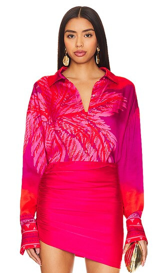Button Up Shirt in Multicolor | Revolve Clothing (Global)