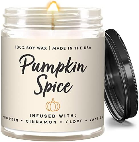 Wax & Wit Pumpkin Spice Fall Candles for Home Scented – Vanilla, Pumpkin, Cinnamon, Clove – P... | Amazon (US)