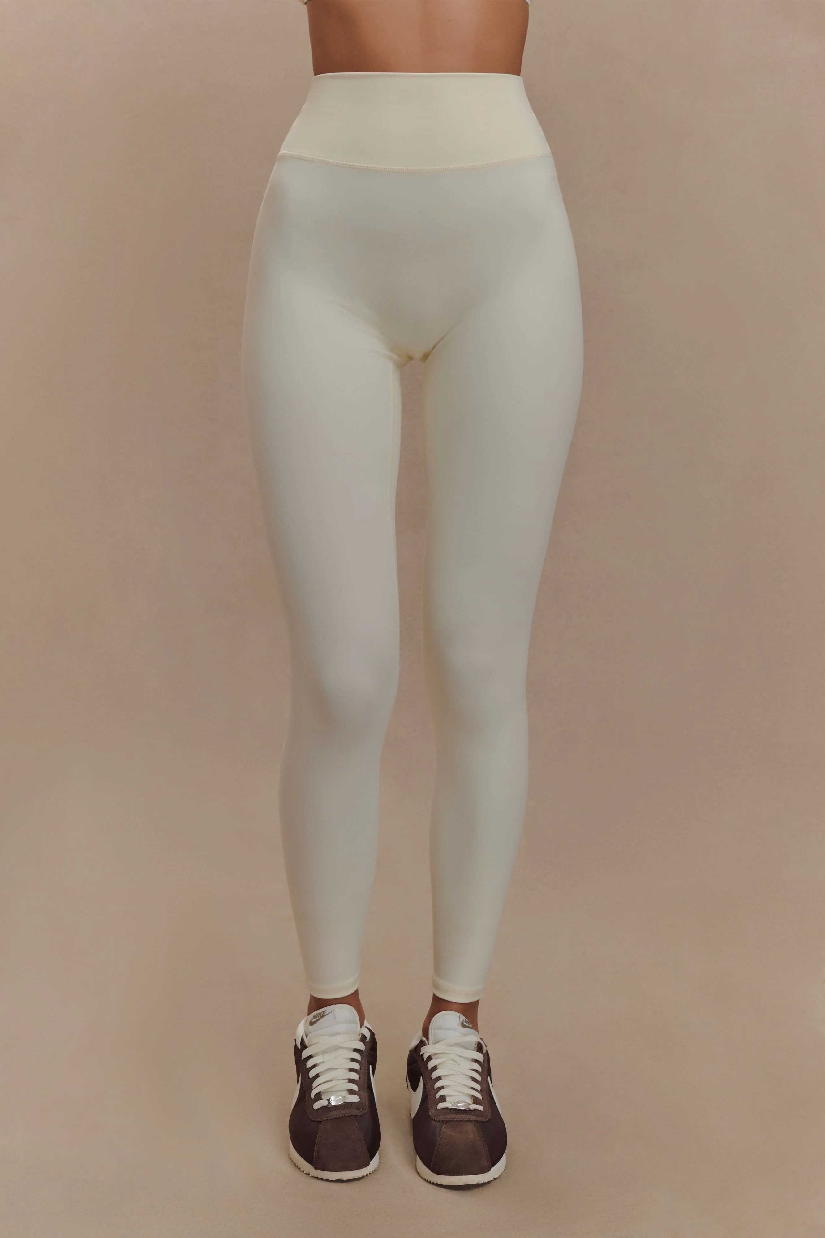 Callie Active Leggings - Ivory | MESHKI US