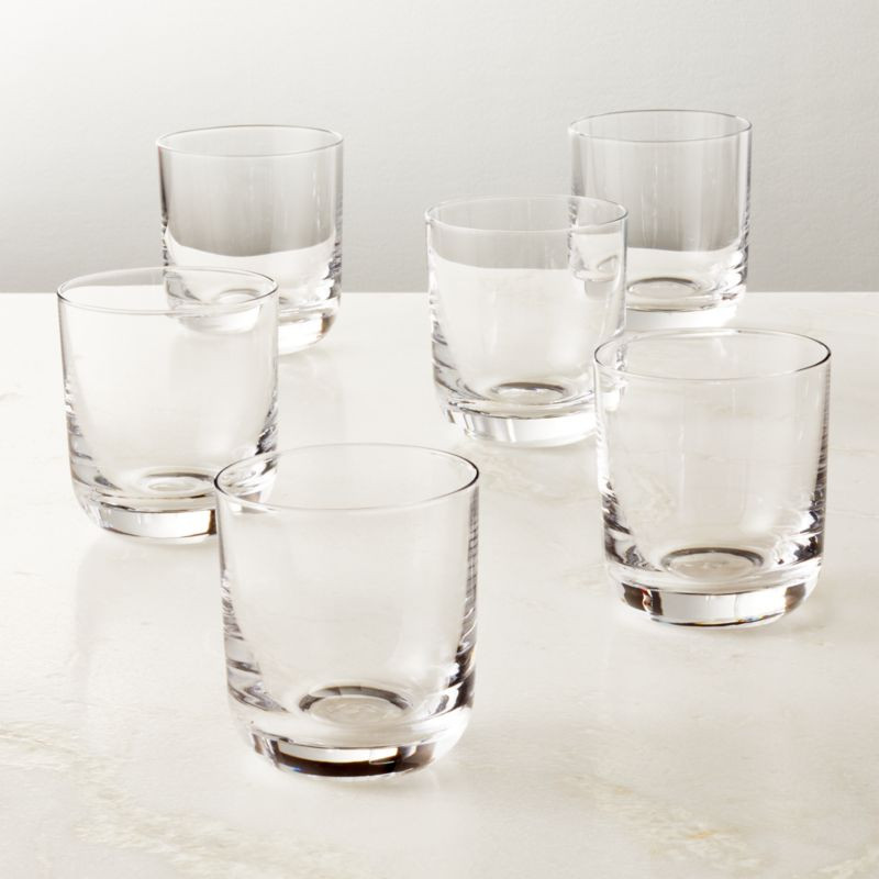 Watson Double Old-Fashioned Glasses Set of 6 + Reviews | CB2 | CB2