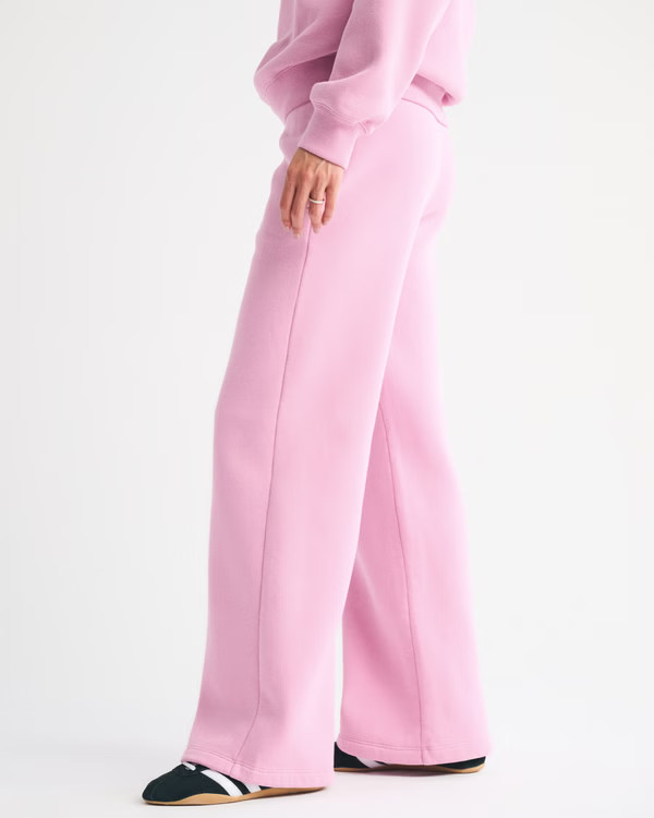 High Rise Sunday Wide Leg Sweatpant | Abercrombie & Fitch (US)