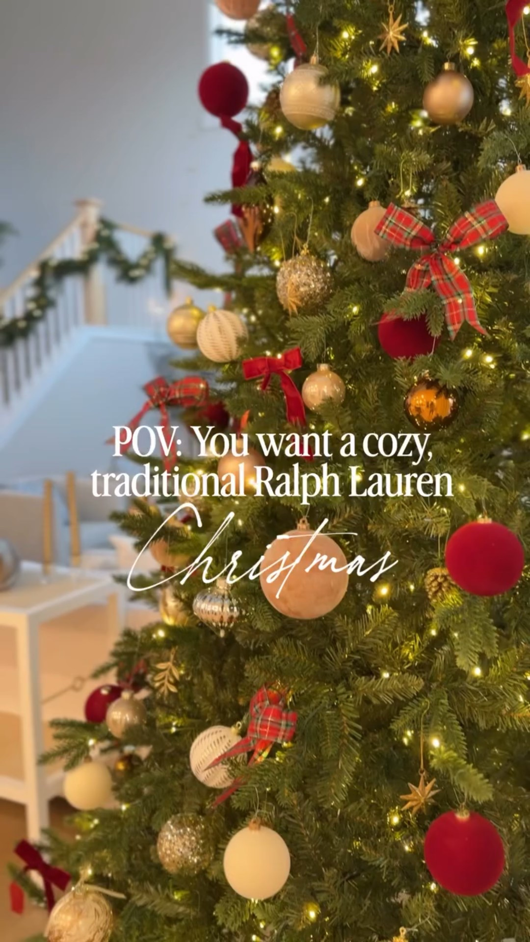 This may be *trendy* right now but a Ralph Lauren Christmas is a classic in my book ❤️

I don’t know what it is but I look a classic red Christmas look! Im usually not a huge red fan, but when it comes to Christmas, bring it on! Maybe it’s nostalgia, maybe it’s my southern roots, but it’s just so cozy! 

This @kingofchristmas Pre-Lit King Frasier is the perfect tree for our family room. I look how thick and full it is and how realistic it looks. One of my favorite features is the ease of set up, it automatically “plugs in” the lights when you attach the poles to each other. This is a huge reason I am a big fan of King Of Christmas Trees!! It took me less than 5 minutes to set up with the lights and everything. Now decorating it was a whole different story 🤪

It also comes with a remote where you can choose between their 8 different light settings and my girls love setting number 8 😂 

Head to my stories for a closer look 🎄

#kingofchristmas #ad #gifted #traditionalcoastalhome #traditionalclassicchristmas #ralphlaurenchristmas #ralphlaurenchristmasdecor