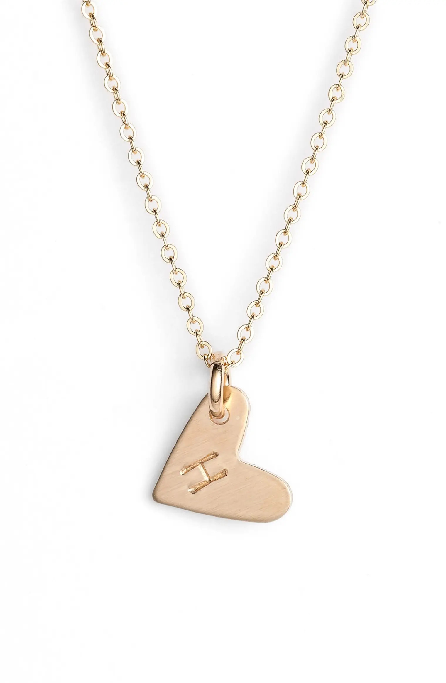 14k-Gold Fill Initial Mini Heart Pendant Necklace | Nordstrom