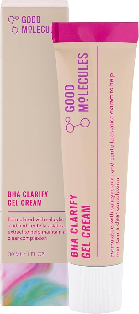 Good Molecules BHA Clarifying Gel Cream - Facial Cream with Salicylic Acid, Green Tea, and Gotu K... | Amazon (US)