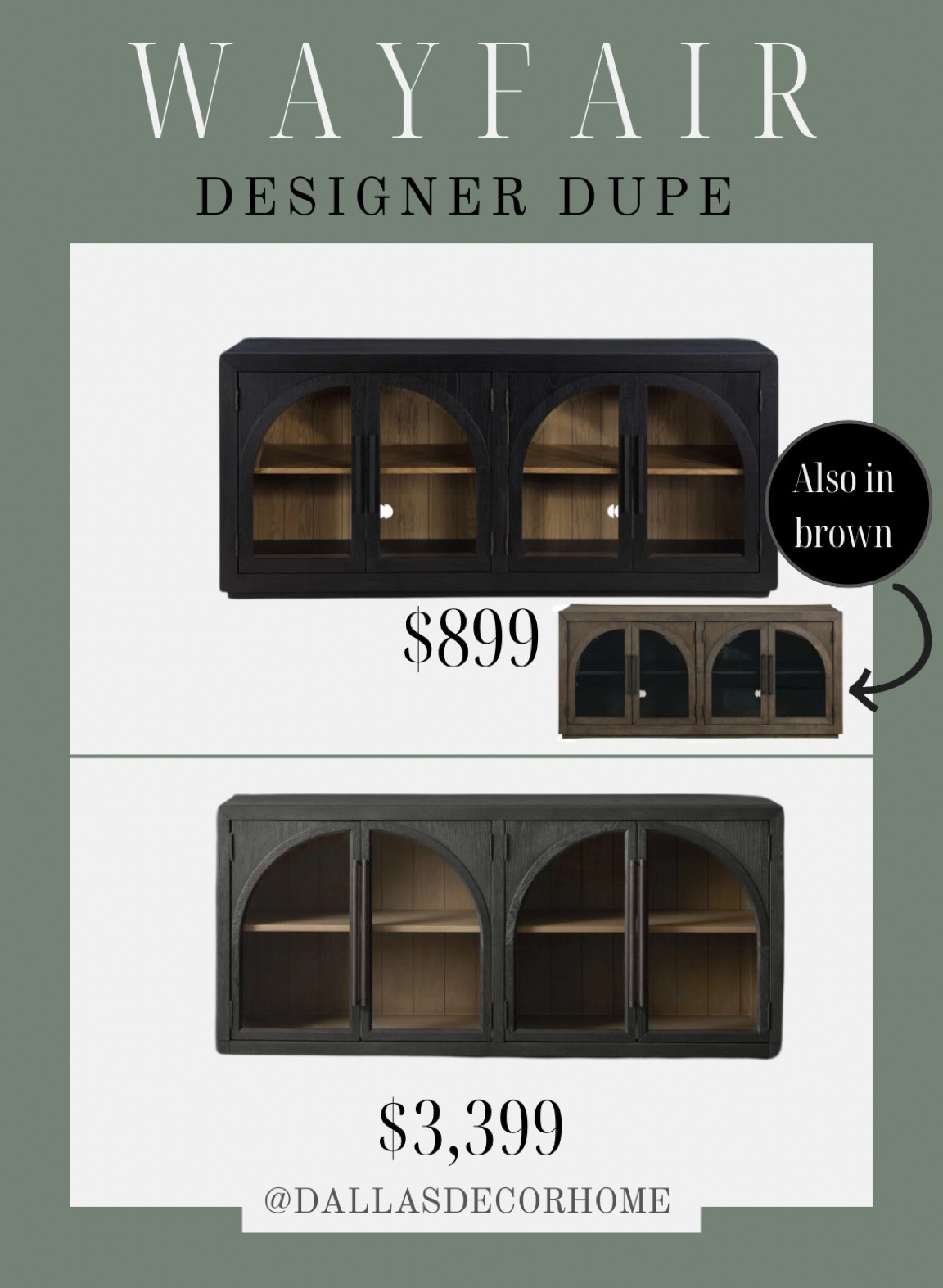 ✨Wayfair designer dupe✨🥰

Love this sideboard and it has great reviews!

#LTKHome #LTKStyleTip #LTKSaleAlert