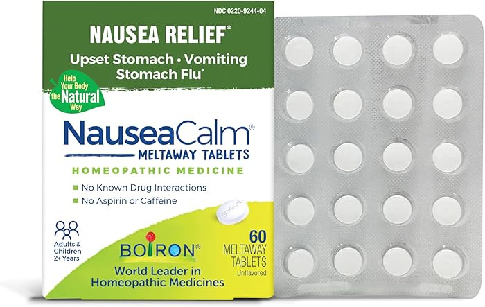 Boiron NauseaCalm Relief for Upset Stomach, Nausea, and Vomiting Due to Stomach Flu, Overindulgen... | Amazon (US)