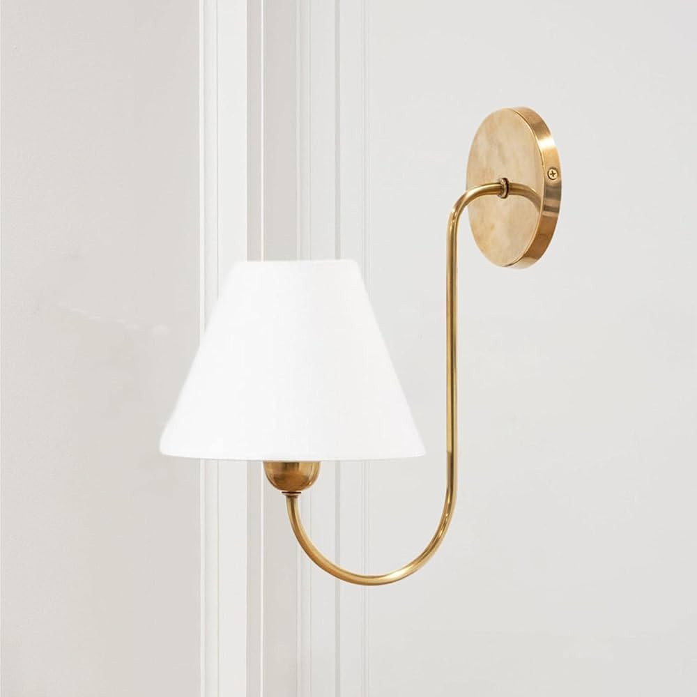 Single Swoop Sconce, Wainwright Single Swoop Sconce, 7.5" w x 11" d x 14" h (Brass) | Amazon (US)