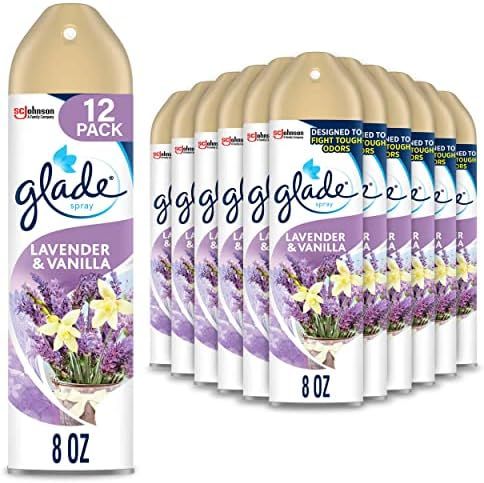 Glade Air Freshener, Room Spray, Lavender & Vanilla, 8 Oz, 12 Count | Amazon (US)