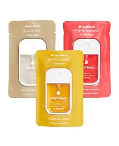 Touchland Hydrating Hand Sanitizer Spray – Tropical Trio Set (Mango Passion, Beach Coco, Wild W... | Amazon (US)