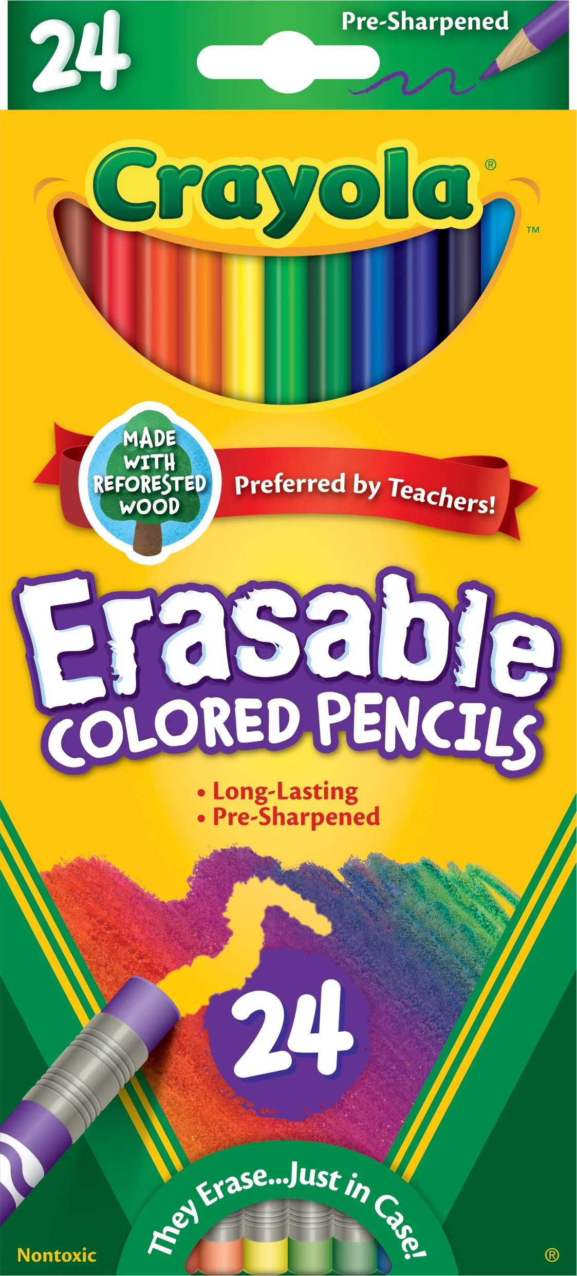 Crayola Erasable Colored Pencils, 24 Ct, School Supplies for Kids and Teachers, Classroom Supplie... | Walmart (US)