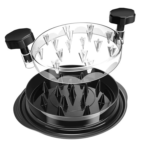 Chicken Shredder, Black Professional Chicken Shredder Tool, Transparent Lid Ergonomic Handle Meat Shredder, Non-Slip Design Heat Resistant Bpa Free | Amazon (US)