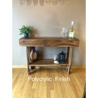 Reclaimed Cherry Wood Entry Way/Console Table, Rustic, Rough-Sawn. Custom Sizes & Finishes Available | Etsy (US)