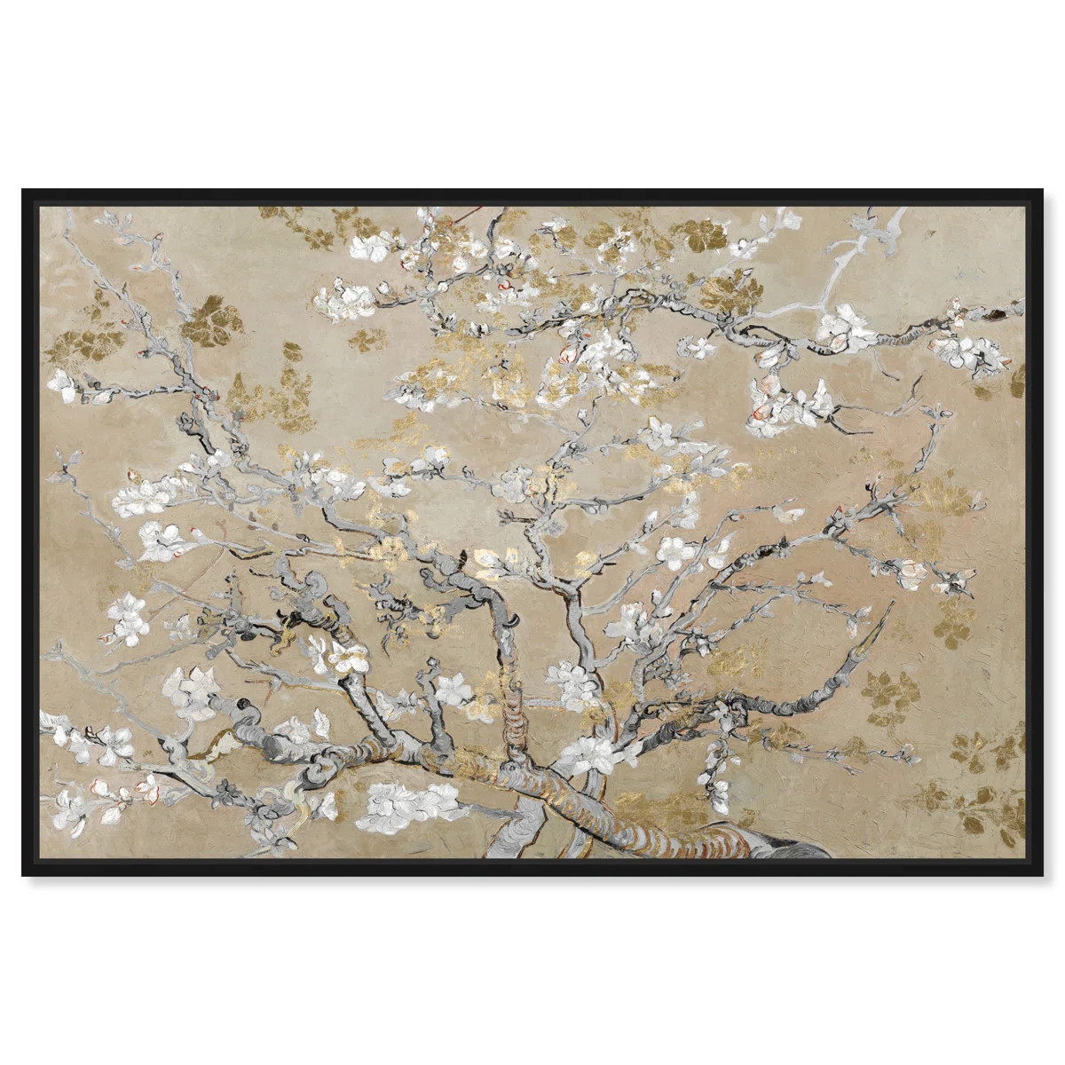 " Van Gogh In Gold Blossoms Inspiration " by Oliver Gal | Wayfair North America