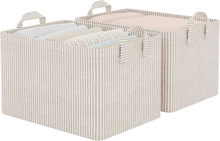 StorageWorks Fabric Storage Bins, Large Closet Organizers and Storage for Clothes, Storage Basket... | Amazon (CA)