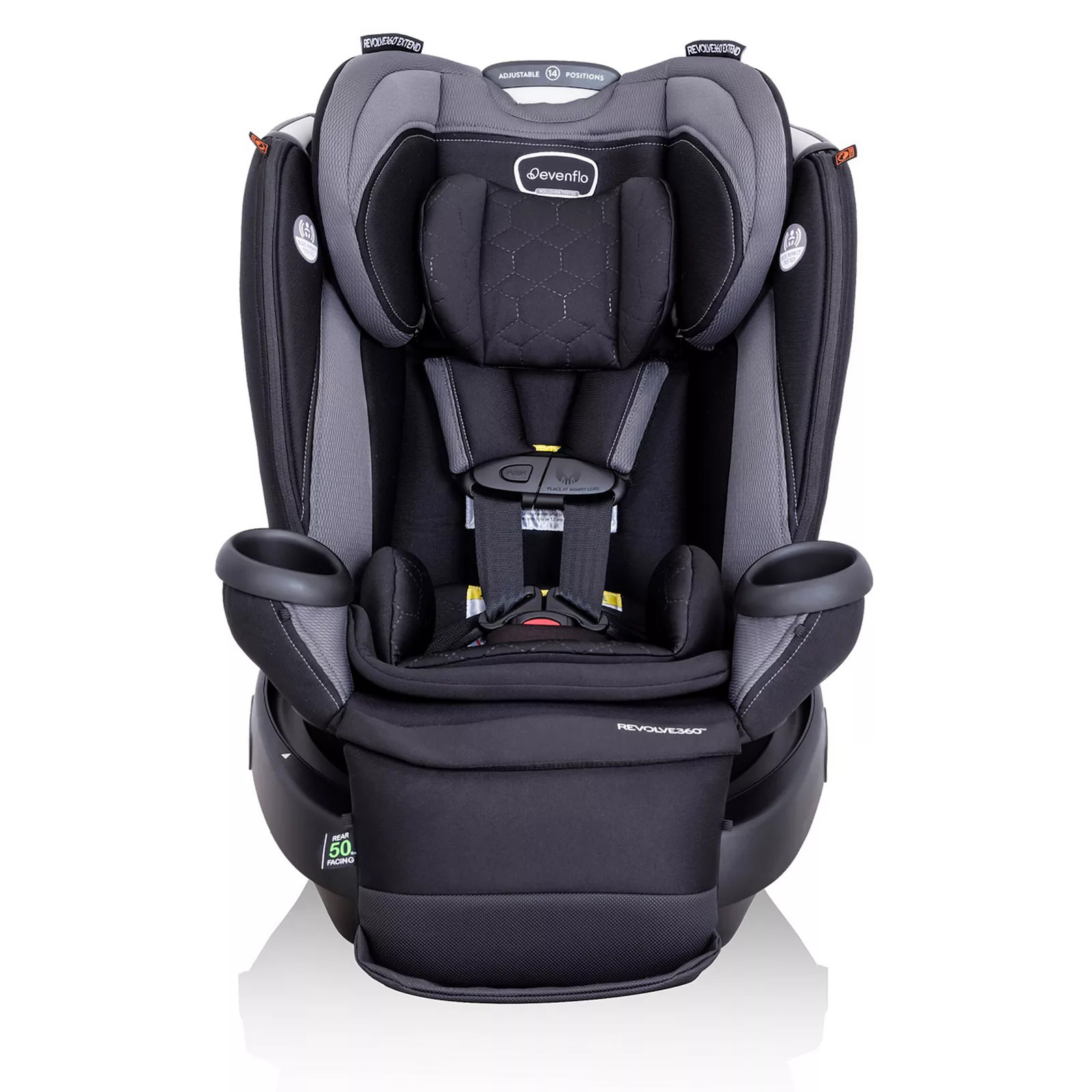 Evenflo Revolve360 Extend All-in-One Rotating Car Seat with Quick Clean Cover, Gray | Kohl's