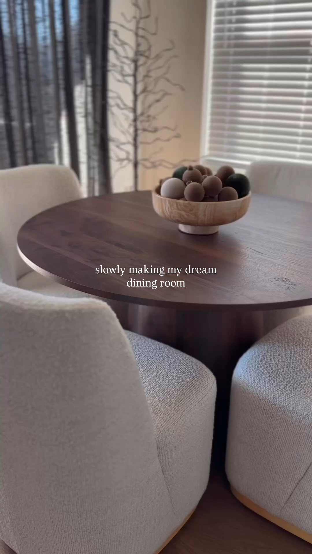 Our dining room still needs a lot more work, but I’m loving our new dining table and chairs 😍

Dining room inspiration, dining room decor, dining room table, round dining room table, upholstered dining room chair, neutral dining room inspiration, cozy dining room, cozy home, cozy at home, dining room design, pedestal dining room table, dining chairs on wheels, cozy dining chair, dining room styling, dining room table styling, dining room curtains, cozy dining room design, organic modern dining room, organic modern design, organic modern design inspo, Christmas dining room decor, Christmas decor 




#LTKHoliday #LTKSaleAlert #LTKHome