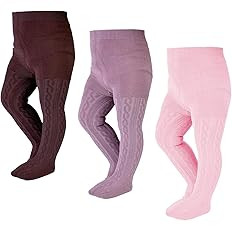 EPEIUS Baby Girl Tights Thick Cable Knit Leggings Stockings Cotton Pantyhose for Newborn Infant T... | Amazon (US)