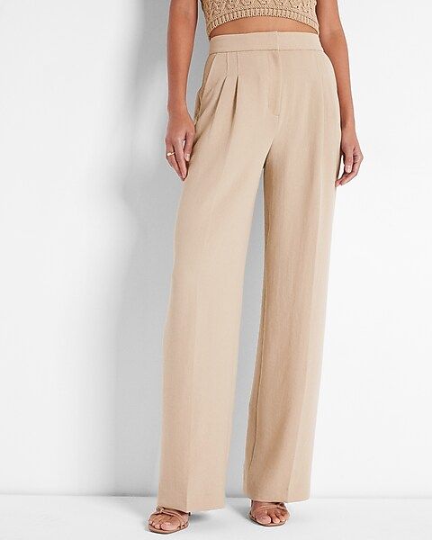 Conscious Edit Super High Waisted Pleated Wide Leg | Express