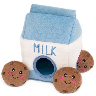 ZippyPaws Burrow Milk and Cookies Dog Toy - M | Target
