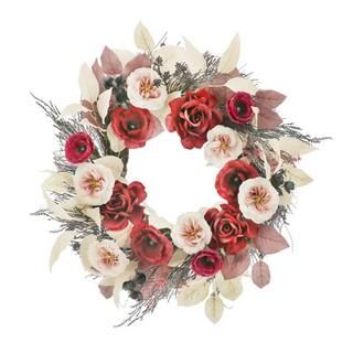24" Pink & Cream Mixed Rose Wreath by Ashland® | Michaels | Michaels Stores