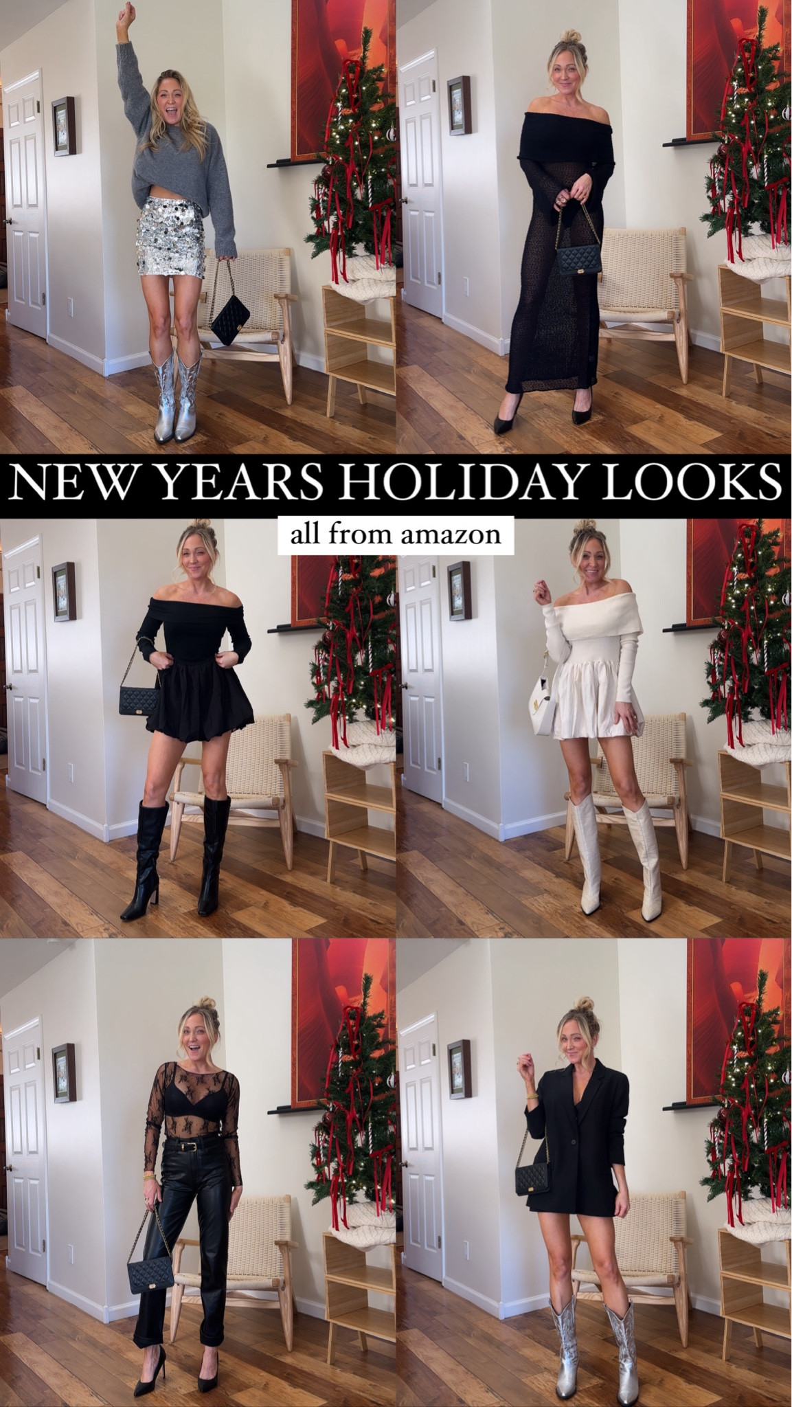 New years Eve outfit ideas!! All from AMAZON! Wearing my true size small in everything! 

#LTKHoliday #LTKStyleTip #LTKSeasonal