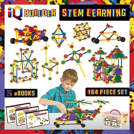 IQ BUILDER | STEM Learning Toys | Creative Construction Engineering | Fun Educational Building To... | Amazon (US)