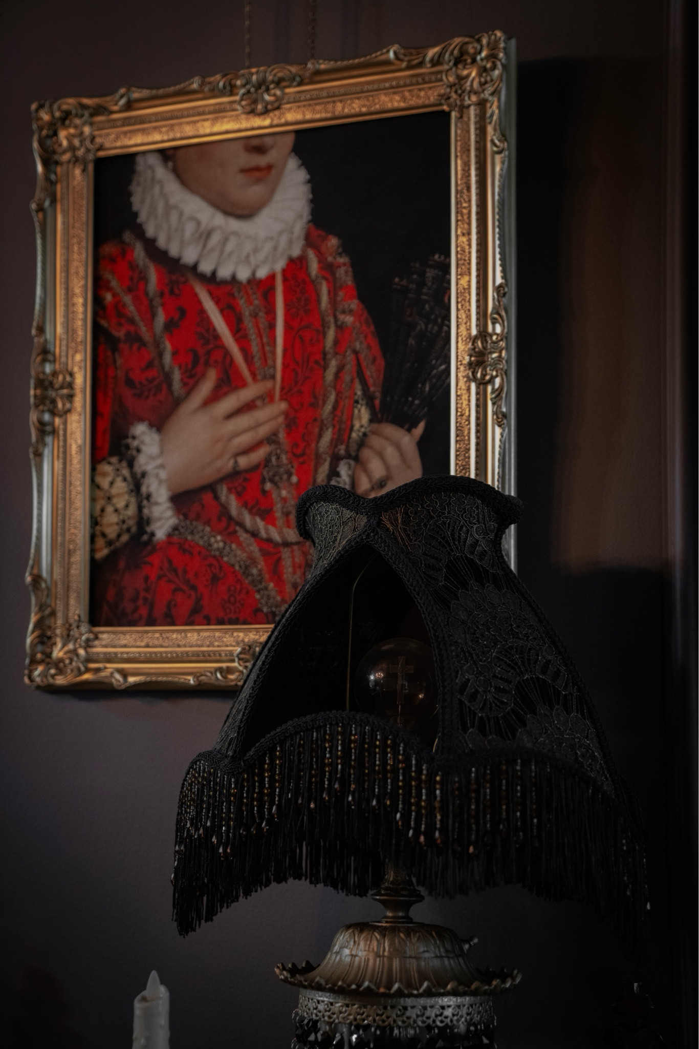 Dark gothic Victorian gallery wall 

#LTKSeasonal #LTKHome #LTKSaleAlert