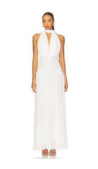 Arella Silk Dress in Ivory | Revolve Clothing (Global)