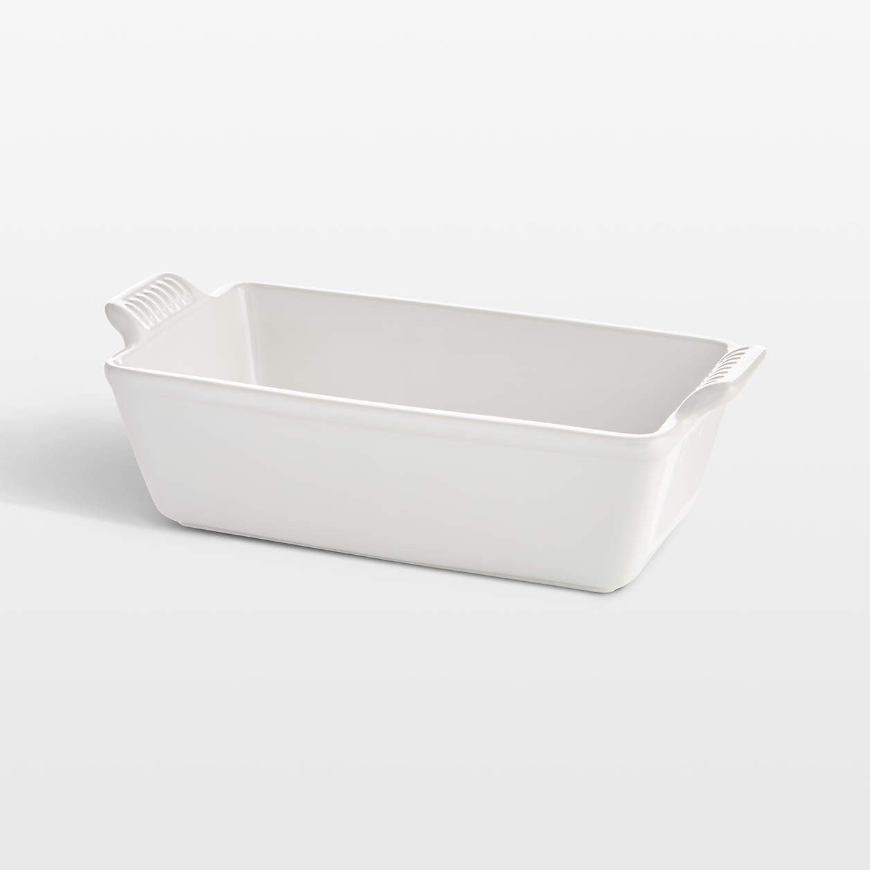 Le Creuset Heritage White Ceramic Loaf Pan + Reviews | Crate & Barrel | Crate & Barrel