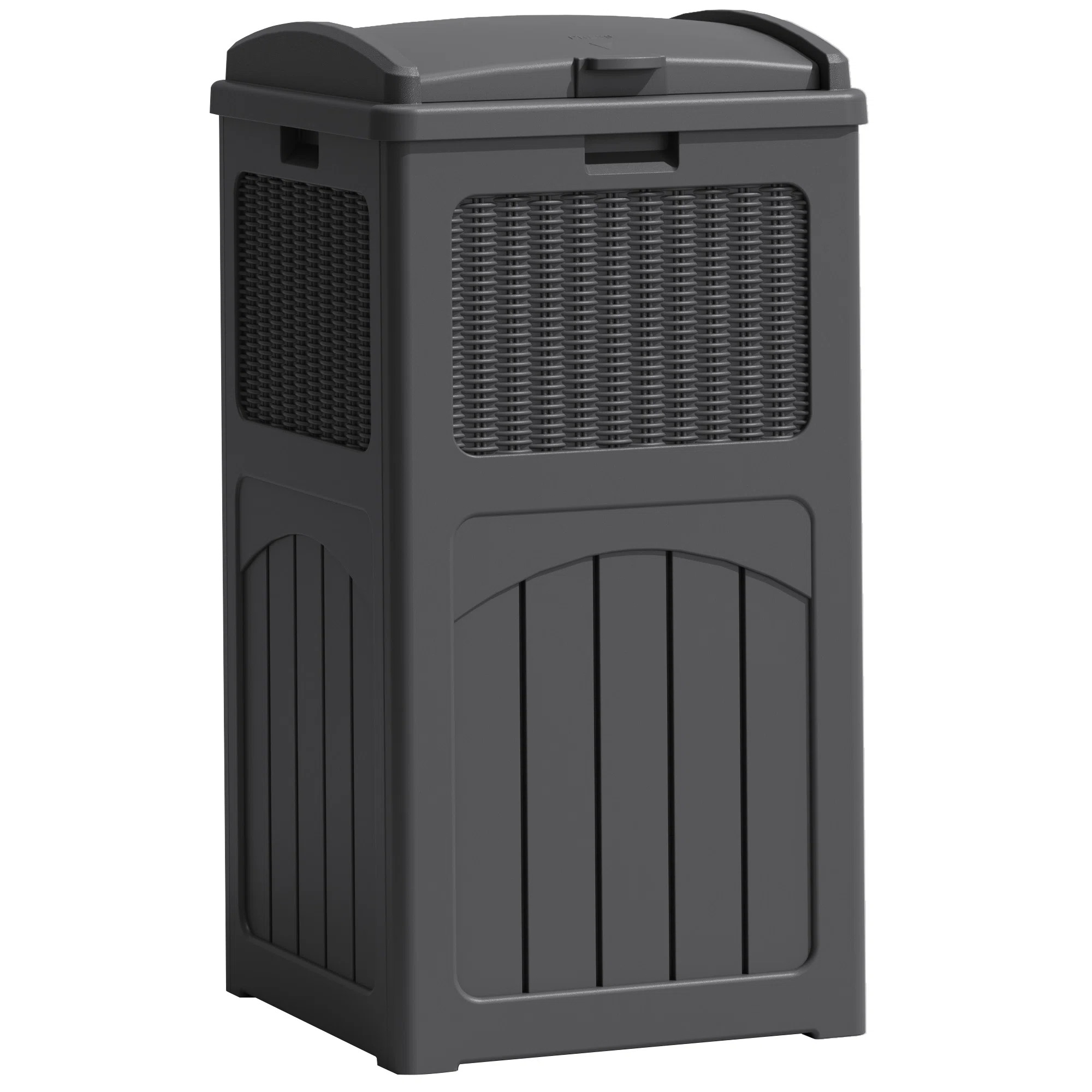 35 Gallon Outdoor Manual Lift Trash Hideaway Container | Wayfair North America