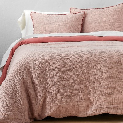 Textured Chambray Cotton Duvet Cover & Sham Set - Casaluna™ | Target
