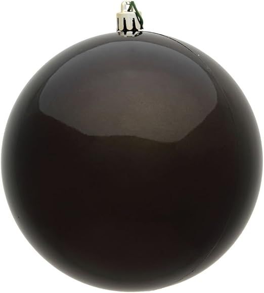 Vickerman 4.75" Gunmetal Shiny Ball Ornament. Includes 4 Ornaments per Pack. | Amazon (US)