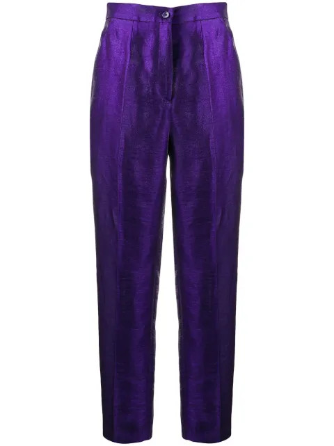 pantalones tornasolados de corte tapered | Farfetch (RoW)