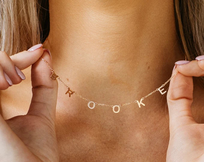 Letter Necklace by Caitlyn Minimalist • Name Necklace • Perfect for Your Minimalist Look • Gifts for | Etsy (US)