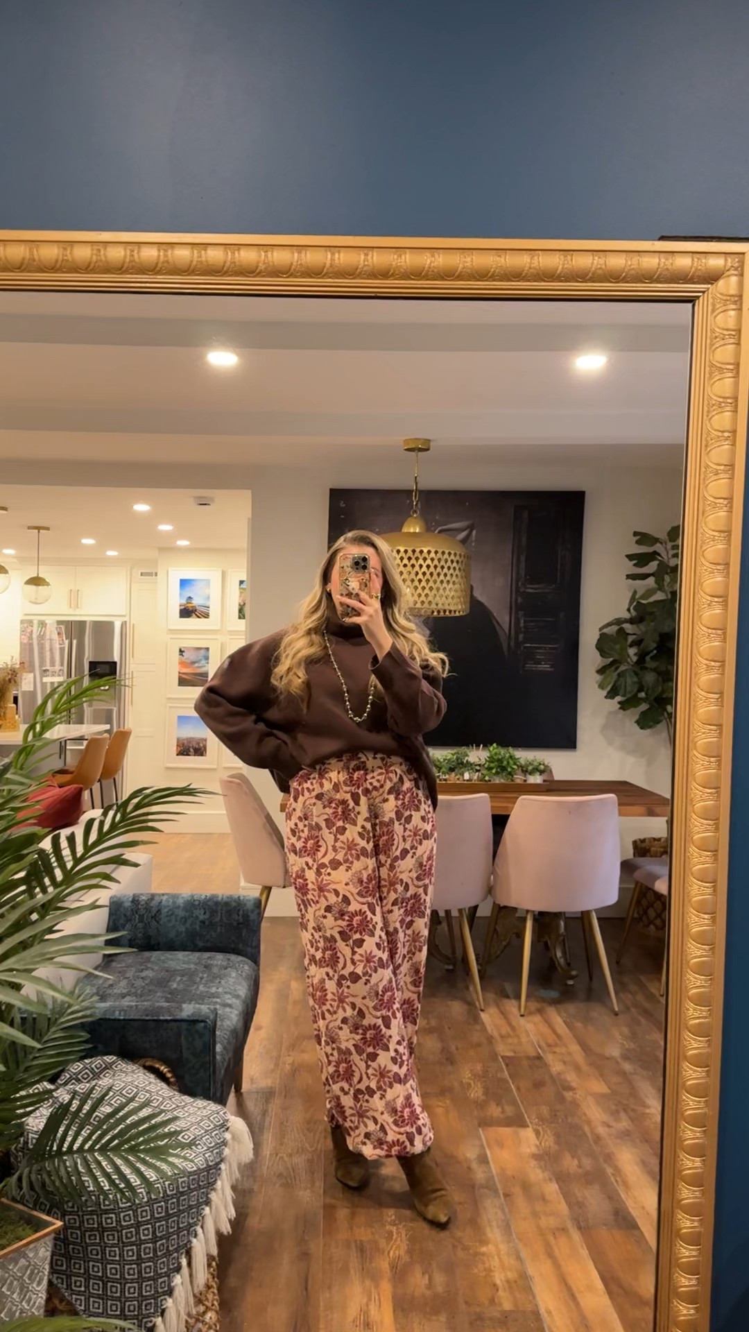 Obsessed with this entire fall outfit. Wearing a large in the pants they run slightly big, large in the oversized turtleneck sweater. Can’t recommend either enough! 

 #LTKootd #LTKMidsize #LTKStyleTip