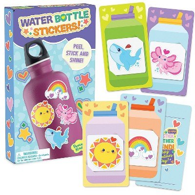 Peaceable Kingdom Water Bottle Sticker Valentines – 28 Cards with Envelopes & 28 Waterproof Stickers, Classroom Exchange Set for Kids, Ages 4+ | Target