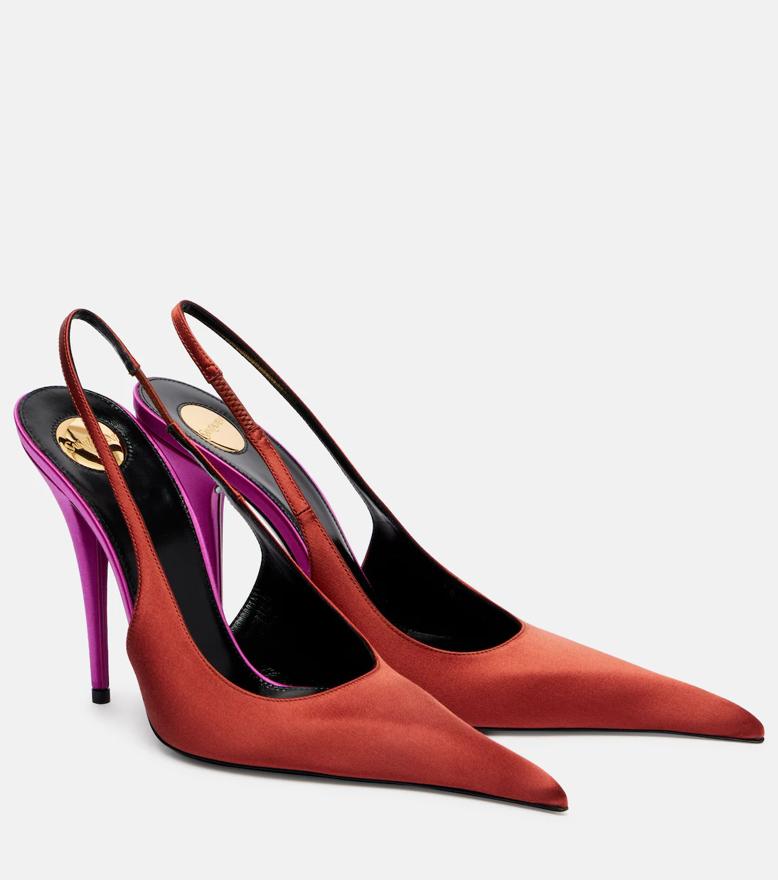 Deroche crêpe satin slingback pumps | Mytheresa (US/CA)