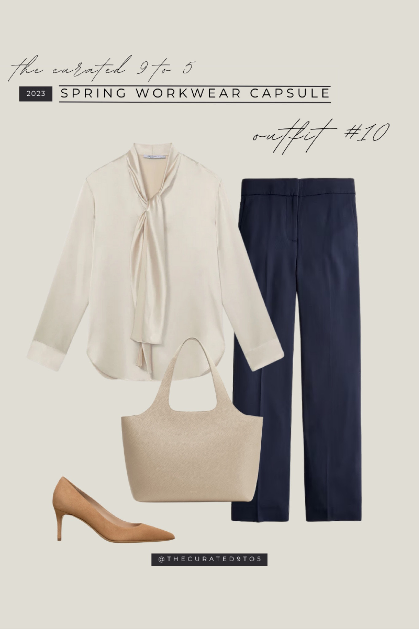 Spring Workwear Capsule - Outfit #10

Work style, wide leg trousers, silk blouse, work blouse, leather tote, suede pumps, Ann Taylor, J.Crew

#LTKshoecrush #LTKstyletip #LTKworkwear