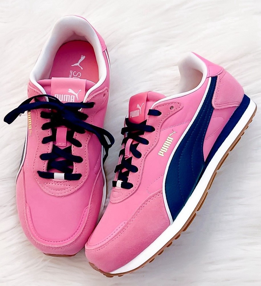 On Sale from $46-58! Bubblegum Pink & Navy Sneaker Cuteness!! Lightweight. Comfy  A fun pop for now right through Spring! 

Puma Womens St Miler Sneaker

#LTKActive #LTKSaleAlert #LTKSeasonal