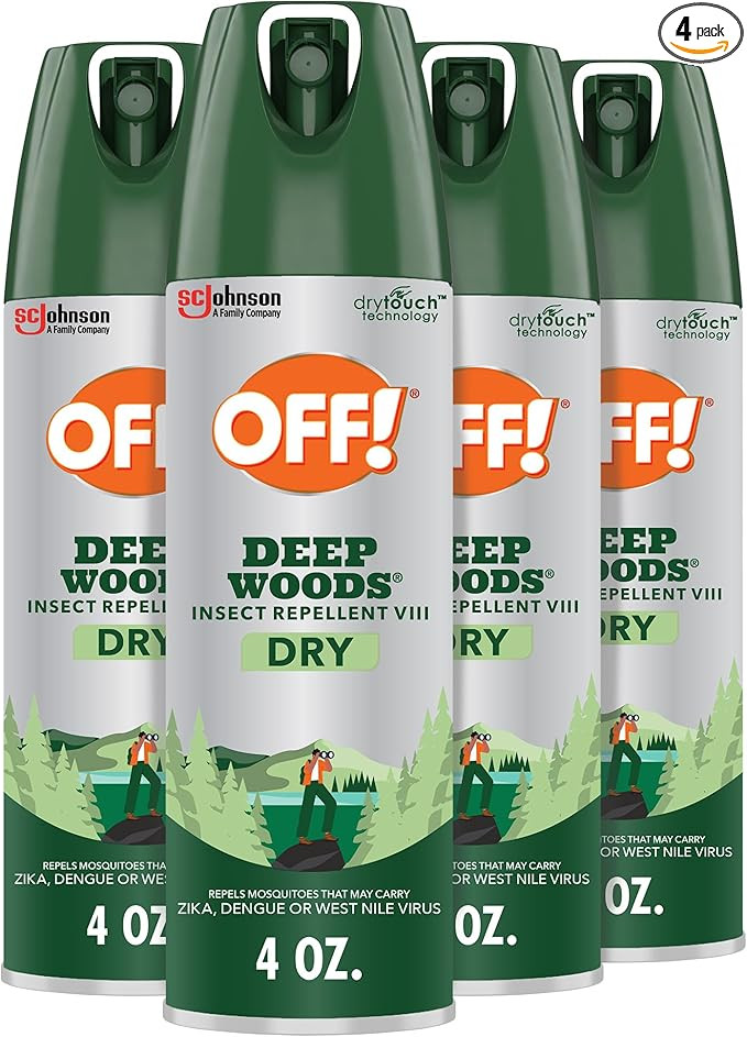 OFF! Deep Woods Insect Repellent Aerosol, Dry, Non-Greasy Formula, Bug Spray with Long Lasting Pr... | Amazon (US)