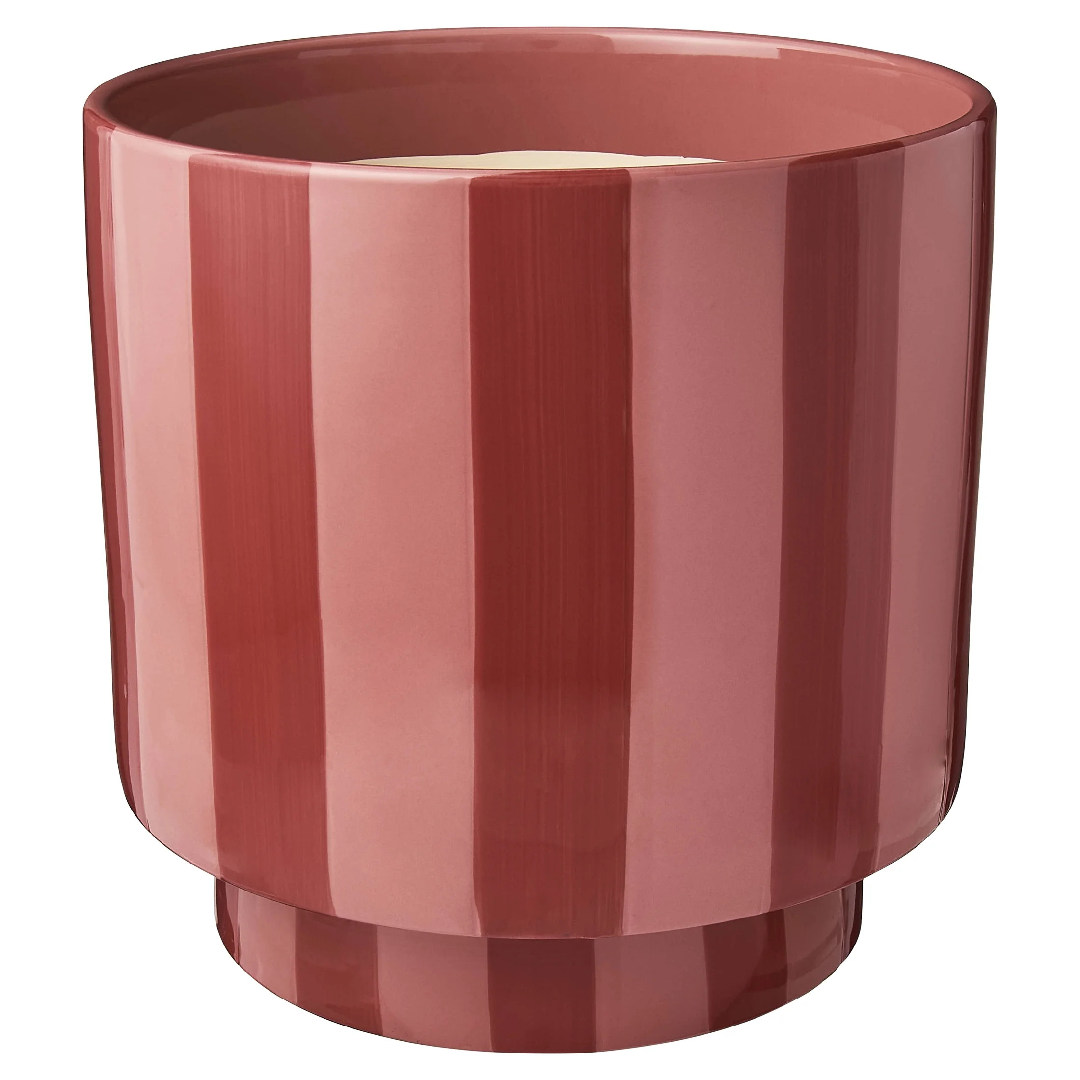 Mainstays Lauren 10" x 10" x 10" Round Coral Peony and Coral Bisque Ceramic Planter | Walmart (US)