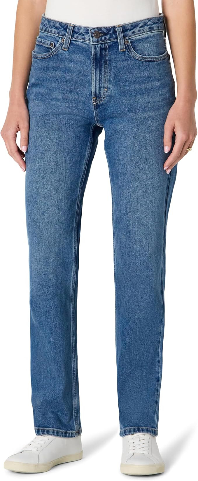 Amazon Essentials Women's High-Rise Straight Leg Jean | Amazon (US)