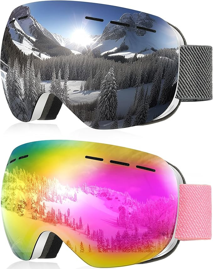 NSSIW Ski Goggles for Men Women Youth, OTG Snowboard Goggles Snow Goggles with Anti Fog and UV Pr... | Amazon (US)