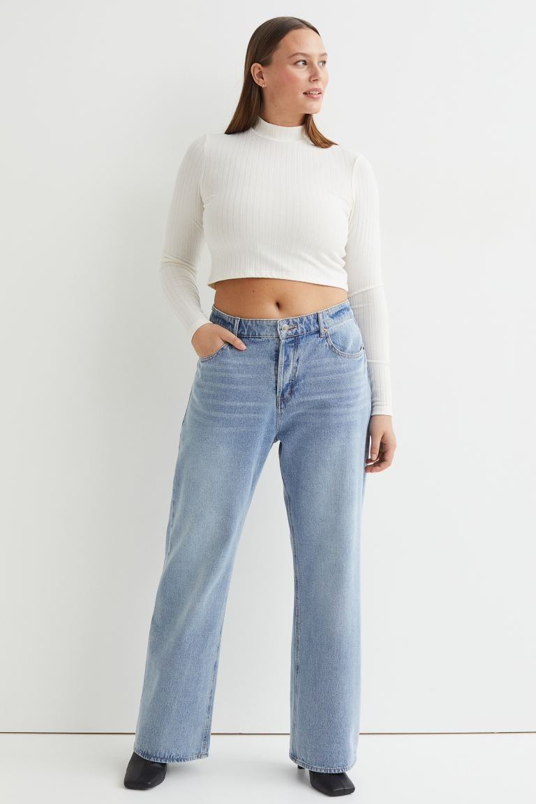 Wide High Jeans | H&M (US + CA)