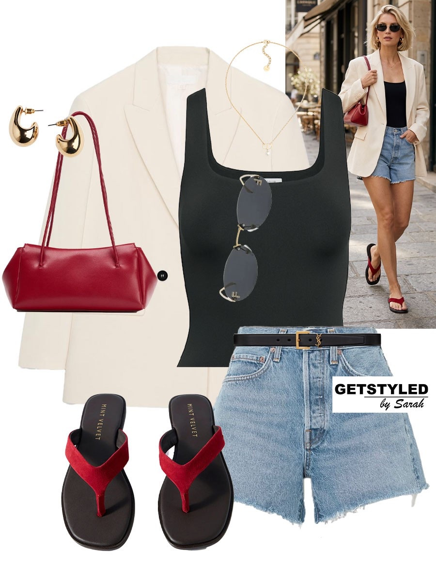 Pop of red ❤️

#summer #sandals #shorts #denimshorts

#LTKsummer #LTKstyletip #LTKshoes