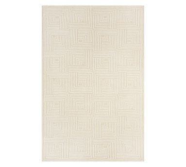 Geo Block Hand-Tufted Wool Rug | Pottery Barn (US)